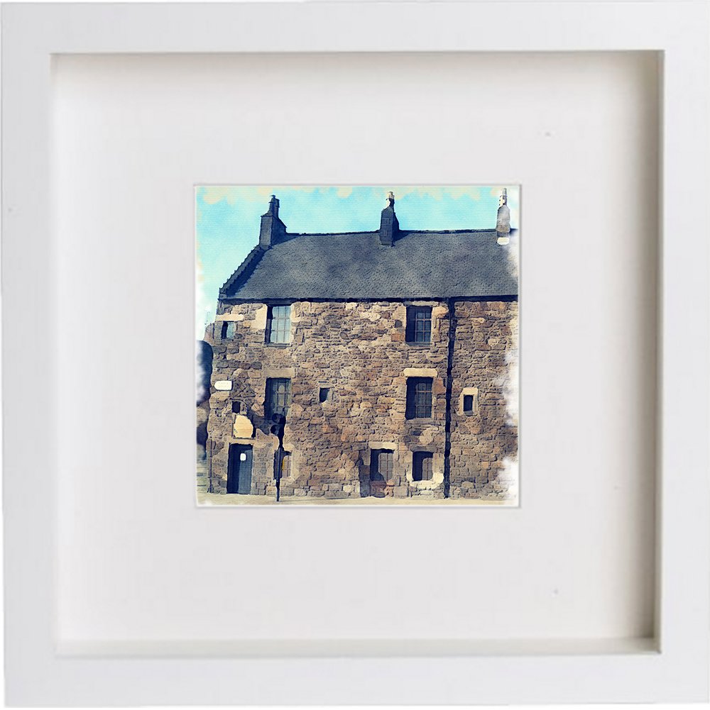Glasgow, Provans Lordship 0069 in White frame, premium wall art print