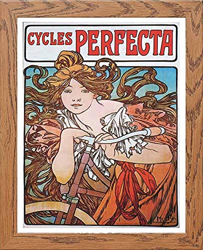 L Lumartos Vintage Poster Alphonse Mucha Cycles Perfecta C1897 Bike