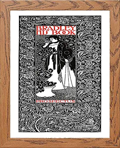 Vintage Poster Bradley His Booka in Wood frame, premium wall art print