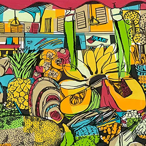 L Lumartos Vintage Brixton Fruit Market Poster