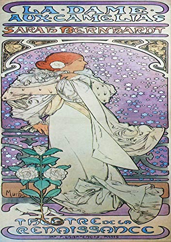 L Lumartos Vintage Poster Alphonse Mucha La Dame Aux Camelias 1896