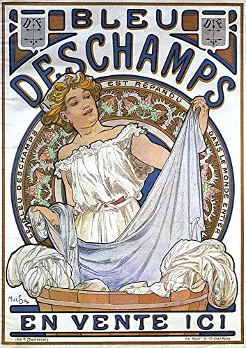 L Lumartos Vintage Poster Bleu Deschamps Roman Greek