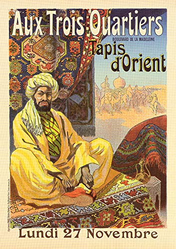 L Lumartos Vintage Poster Aux Trois Quartiers Tapis Dorient