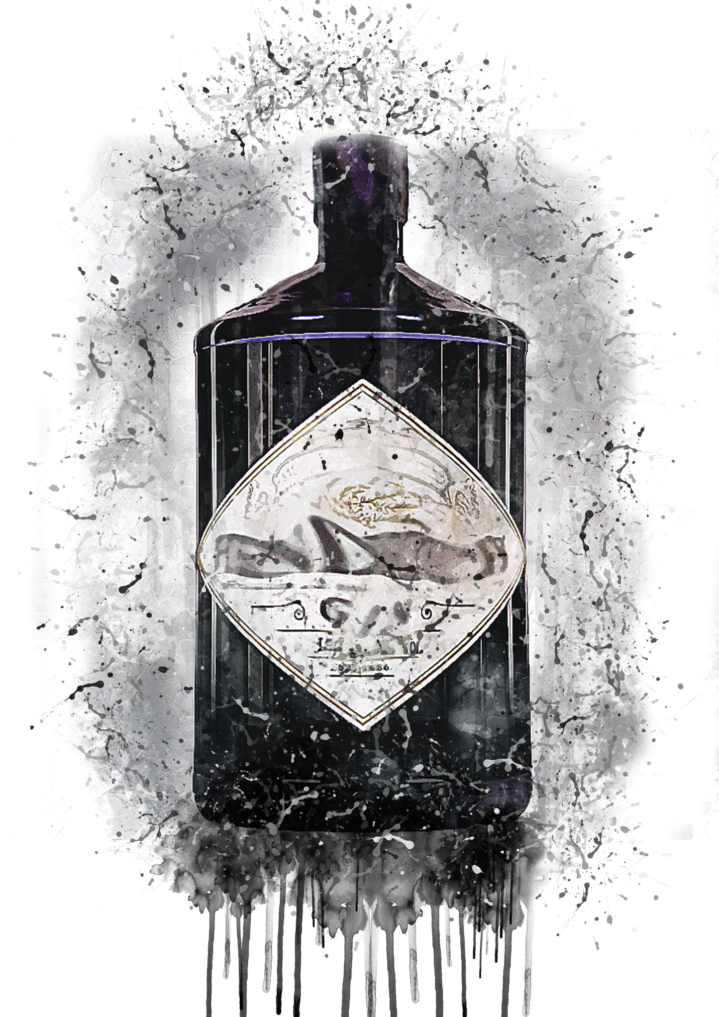 Lumartos Hendy Gin Splash Print