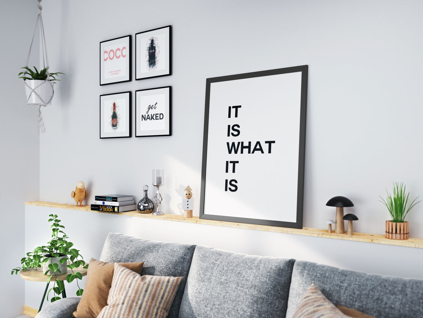Lumartos It Is What It Is Quote Print