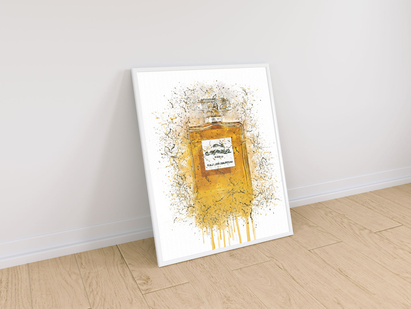 Coco Perfum 5 Beauty Print in A4 frame, premium wall art print
