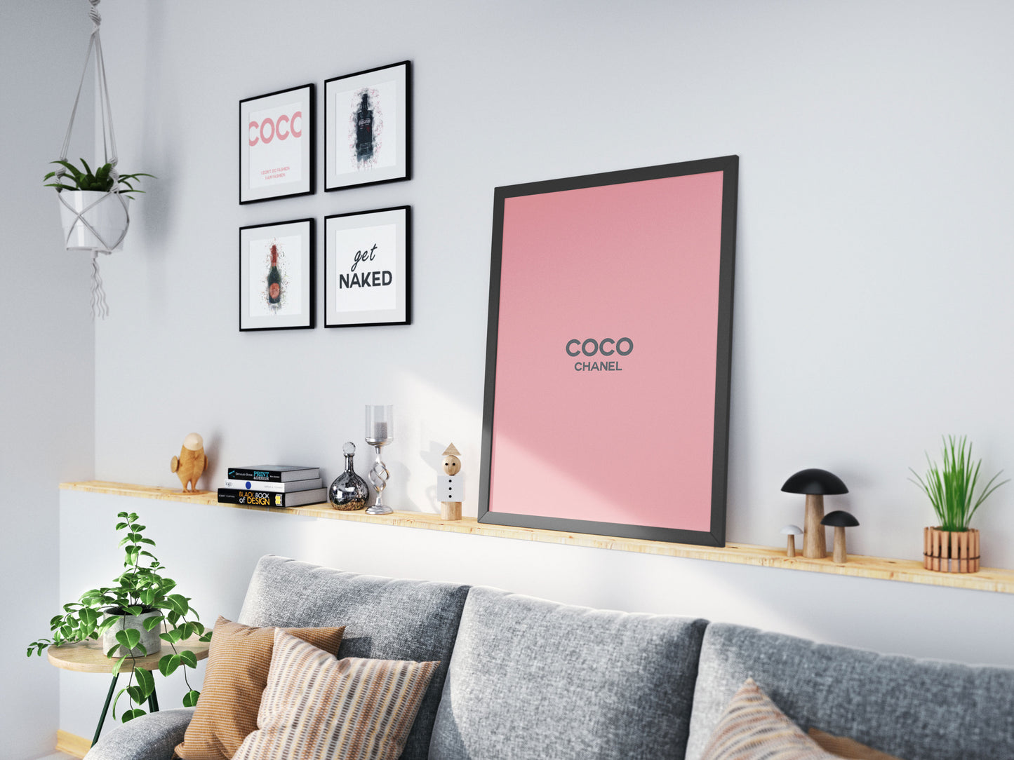 LUMARTOS Coco Chanel Quote Print