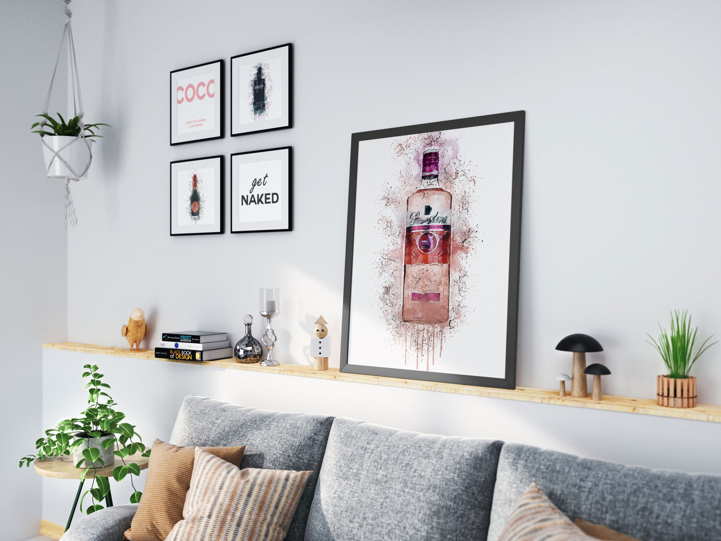 Lumartos Gord Pink Gin Splash Print