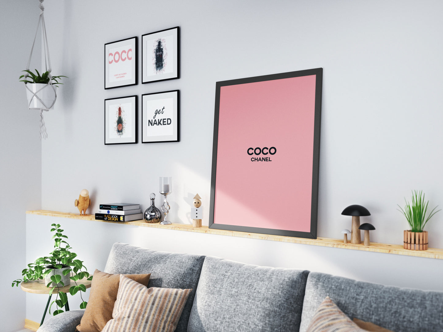 LUMARTOS Coco Chanel Quote Print