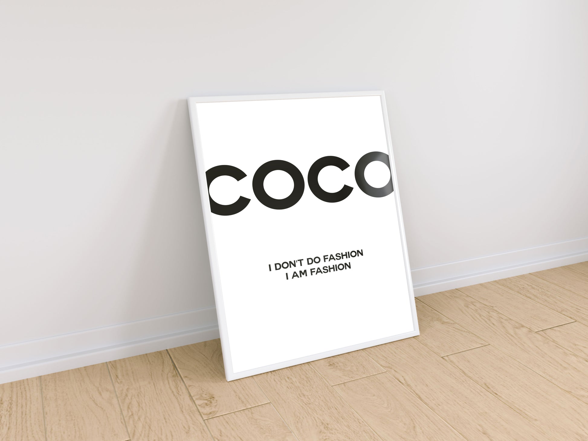 Lumartos Coco I Don't Do Fashion Quote