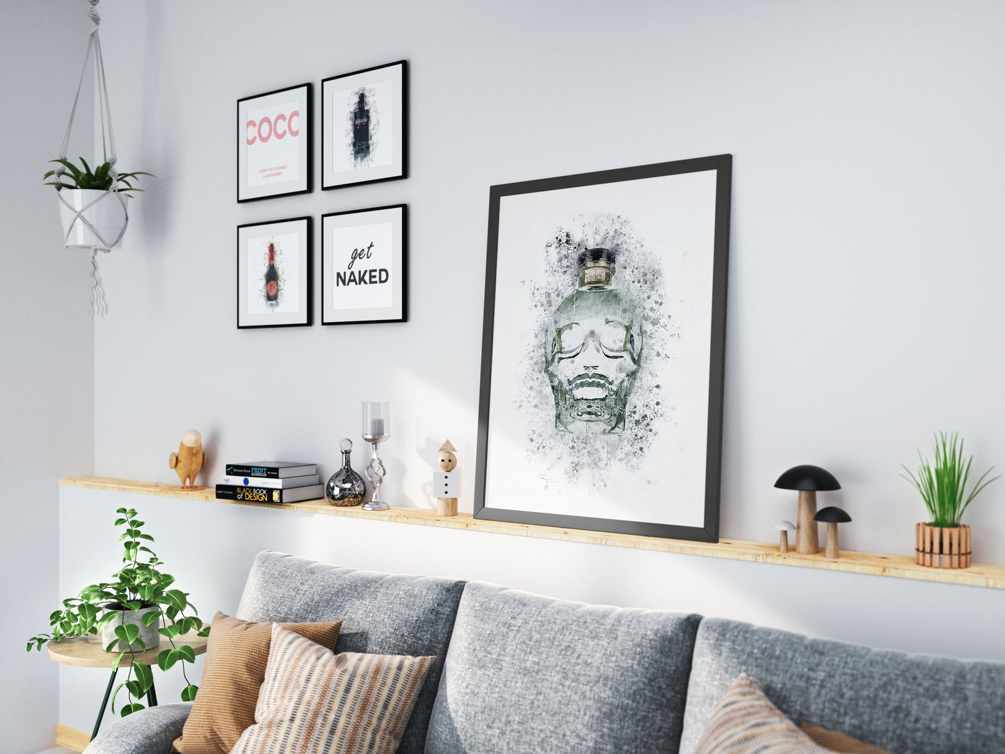 Lumartos Skull Gin Splash Print