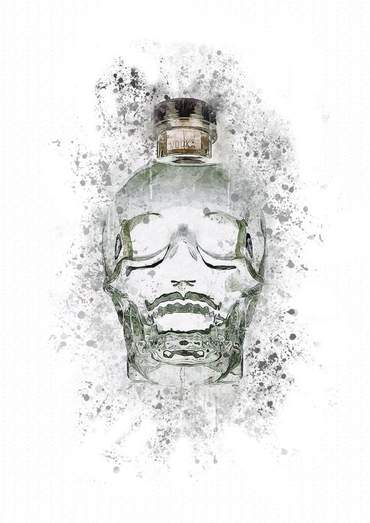 Lumartos Skull Gin Splash Print
