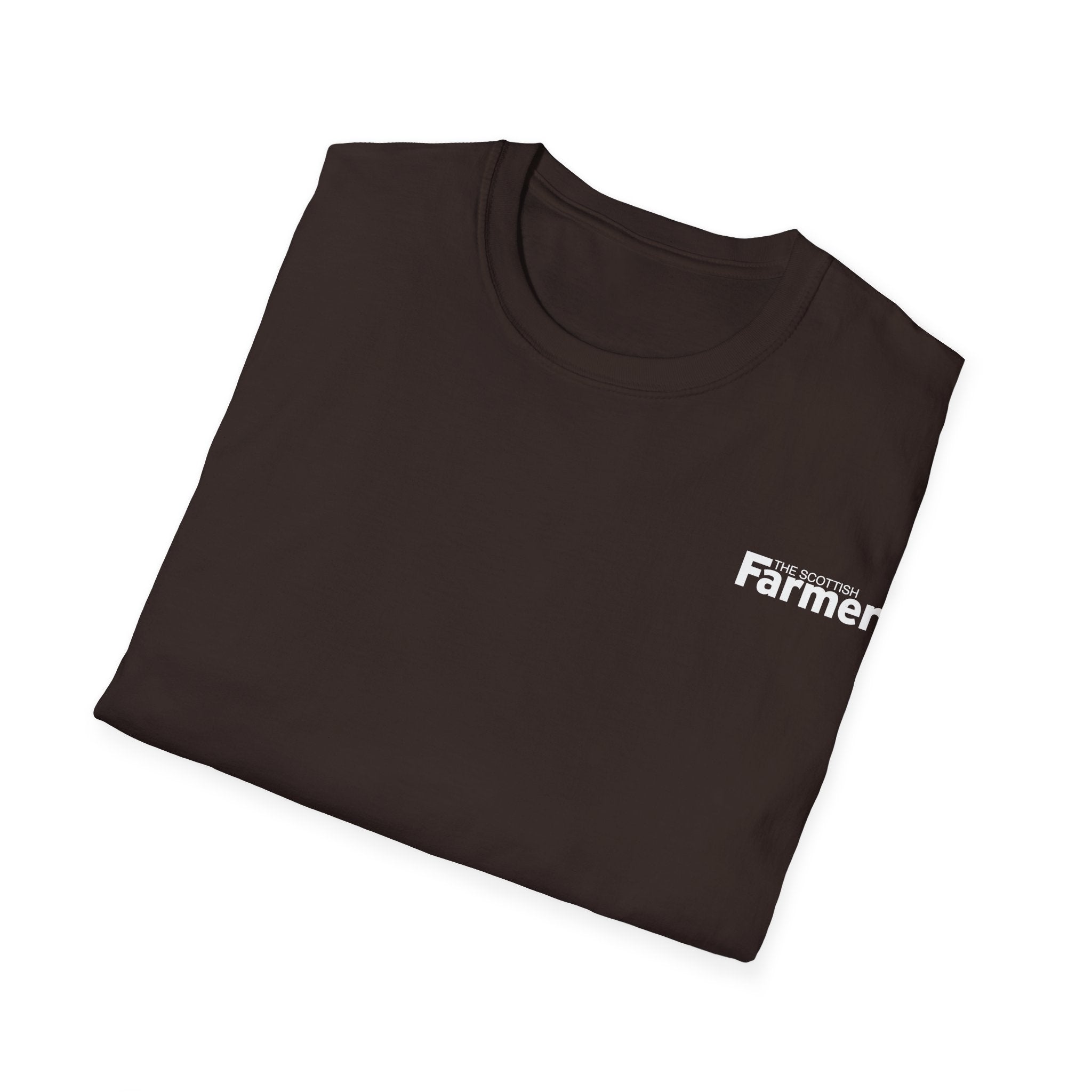 Farmer Minimalist T-Shirt — Small Chest Logo Farm Life Tee