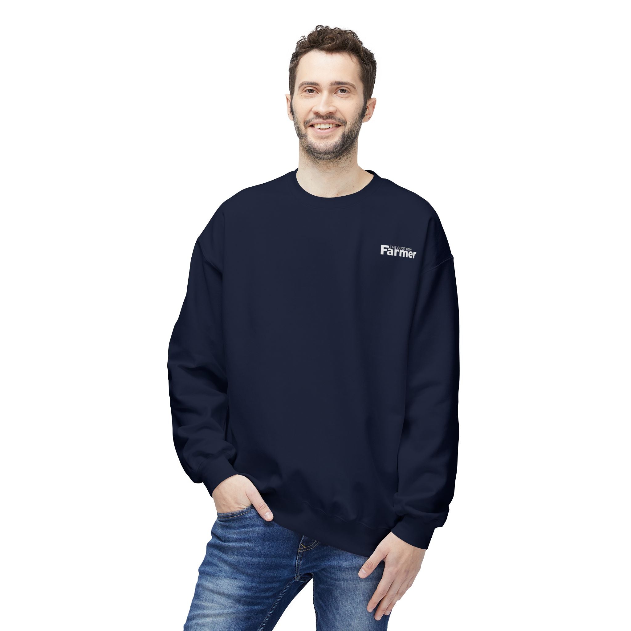 Farmer Crewneck Sweatshirt — Minimal Embroidered Farm Life Pullover