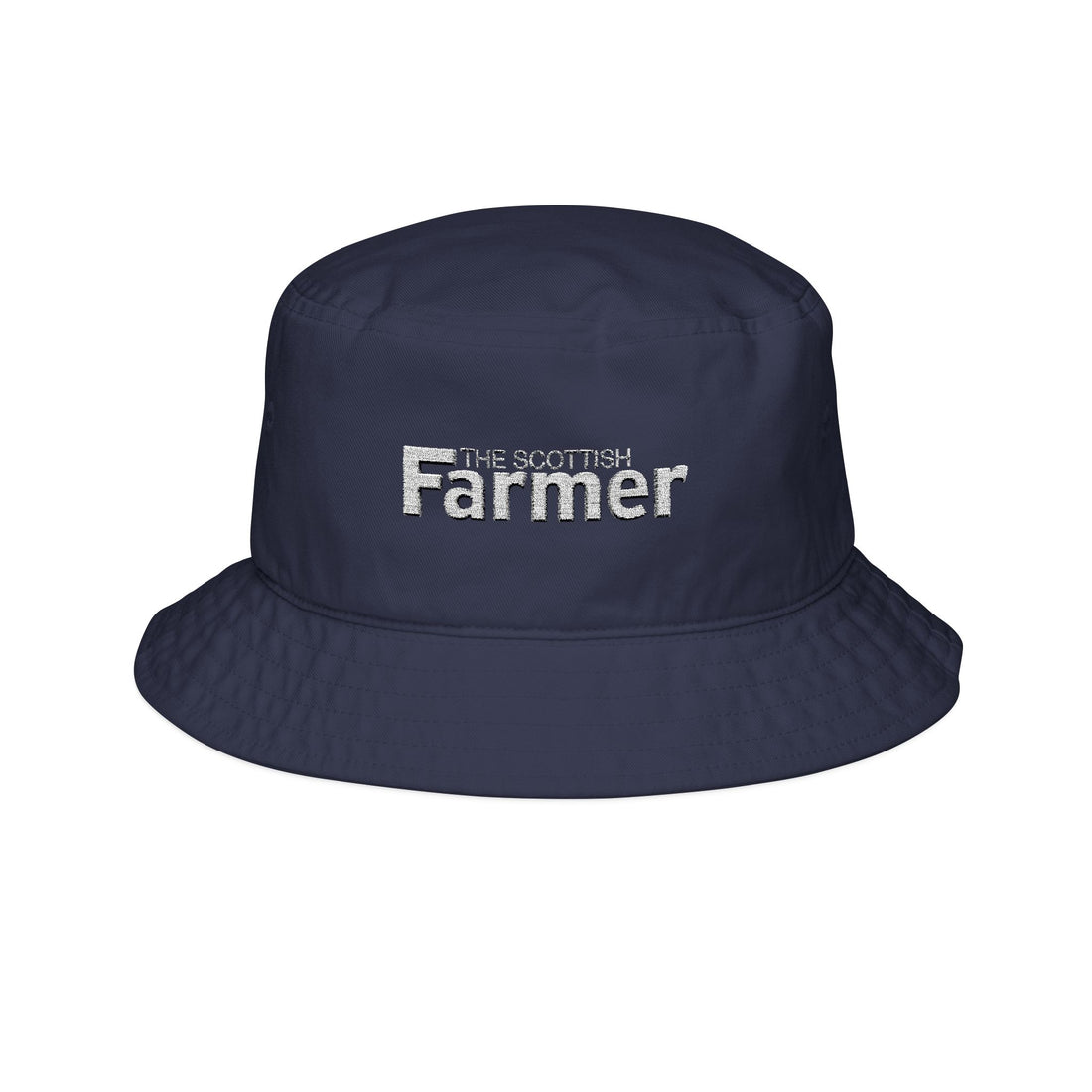 Farmer Embroidered Bucket Hat – Rustic Distressed Logo
