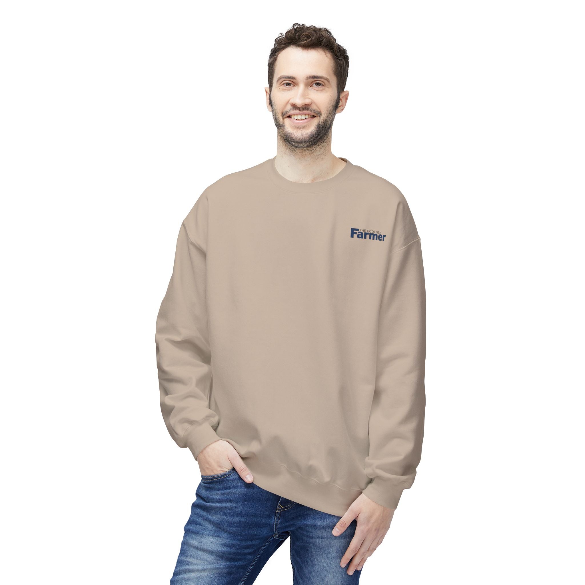 Farmer Crewneck Sweatshirt — Minimal Embroidered Farm Life Pullover
