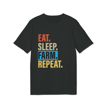 Eat. Sleep. Farm. Repeat. T-Shirt — Rustic Farmer Graphic Tee