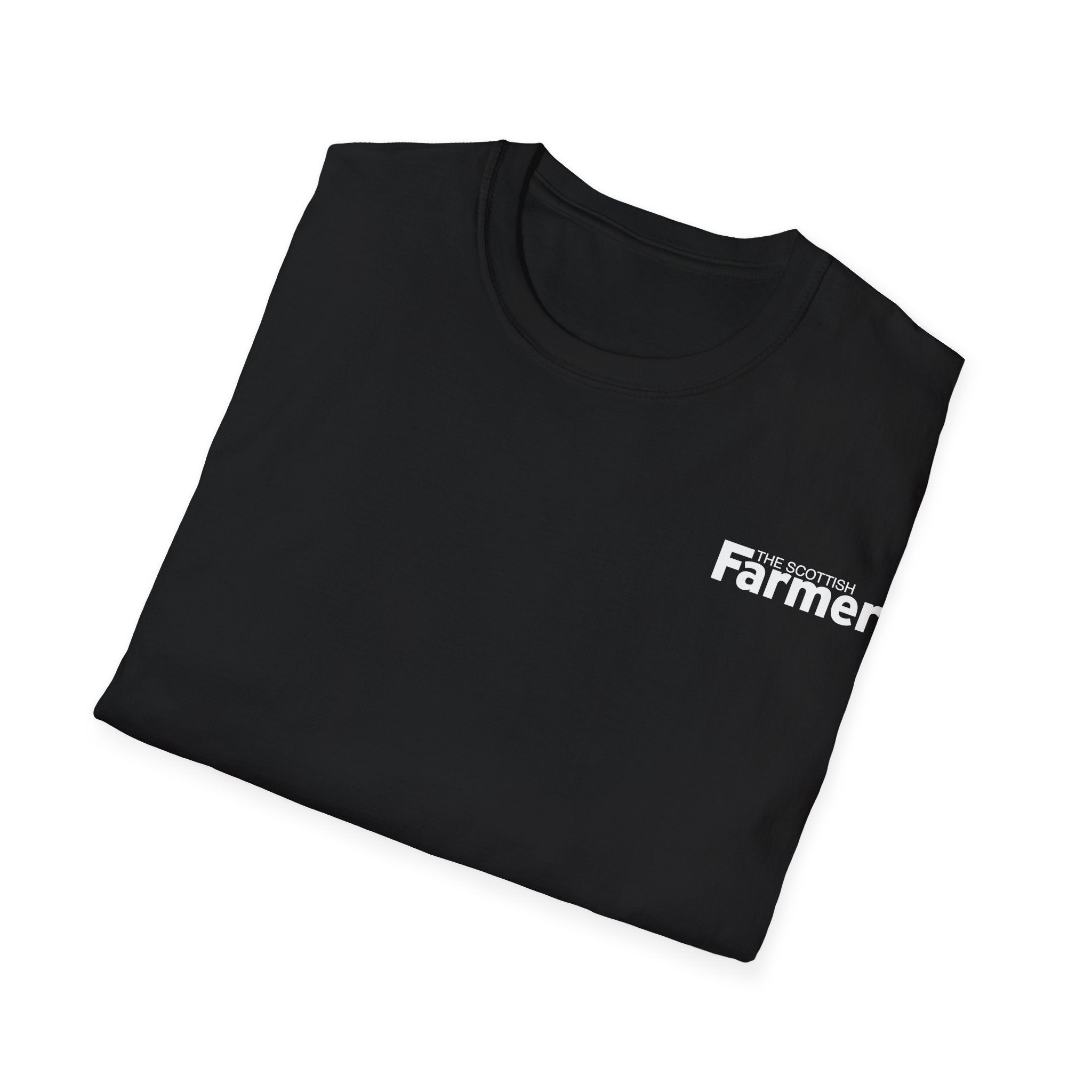 Farmer Minimalist T-Shirt — Small Chest Logo Farm Life Tee