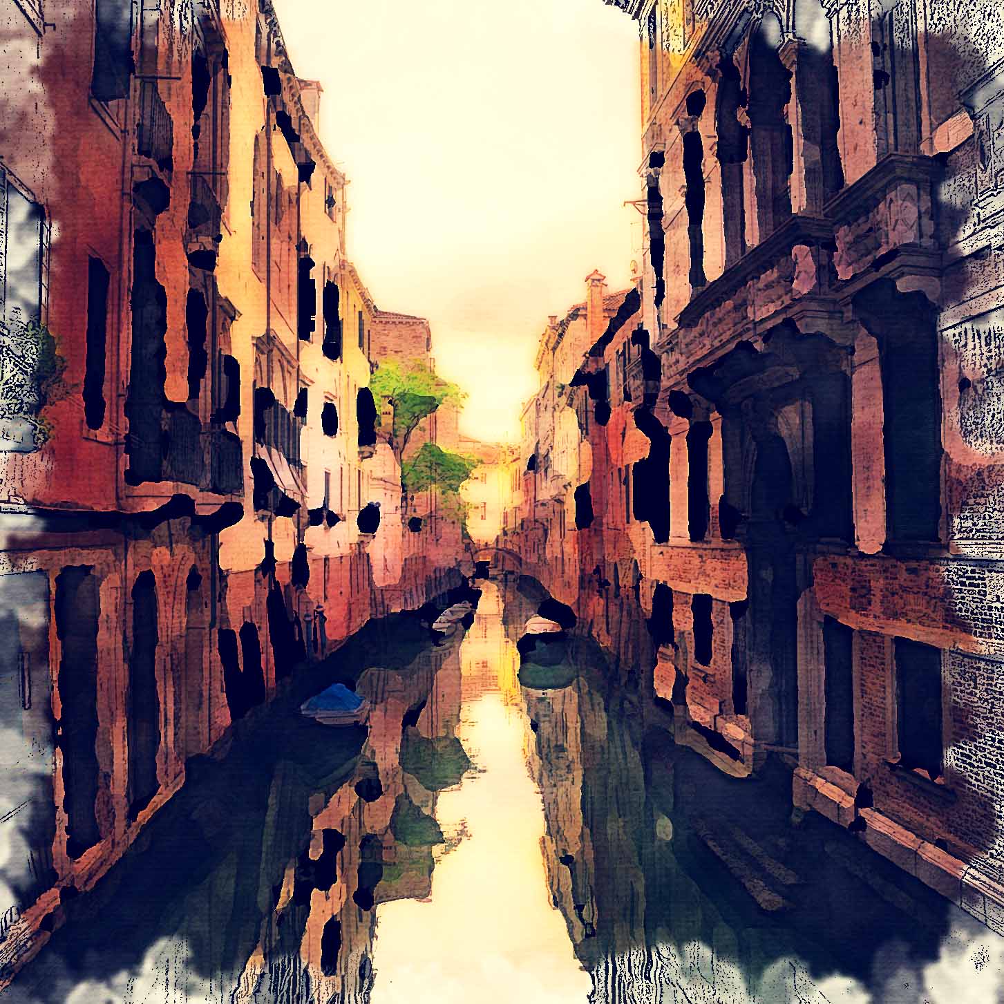 L Lumartos Italy Venice Dark Canal 0261