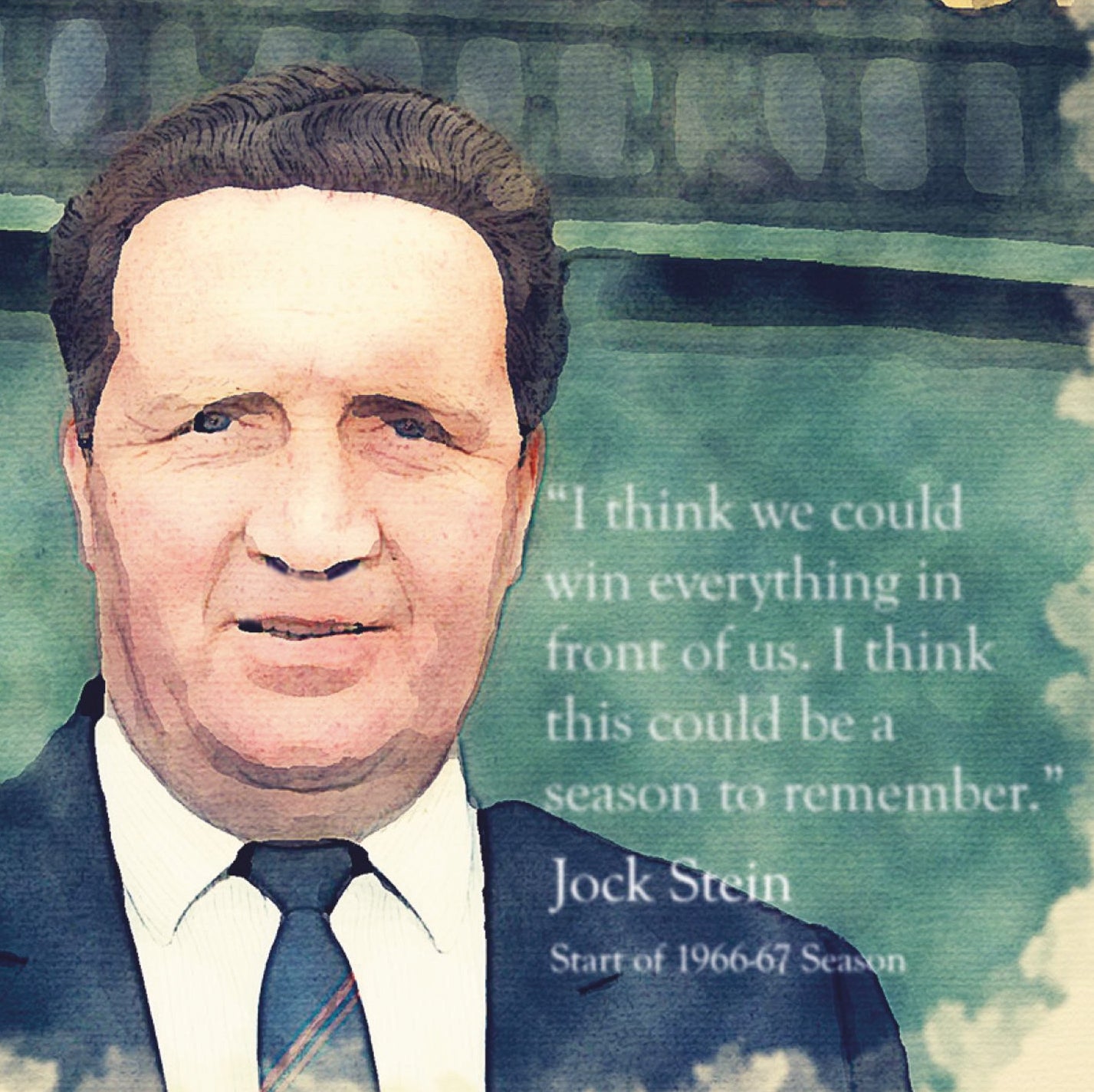 L Lumartos Glasgow Celtic Legend Jock Stein 0303