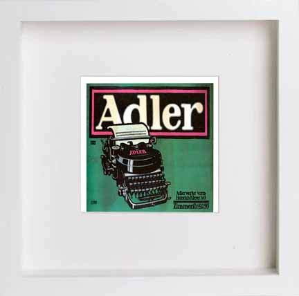 L Lumartos Vintage Poster Adler Typewritersa