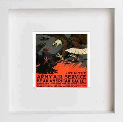 L Lumartos Vintage Poster Join The Army Air Service Be An American Eagle