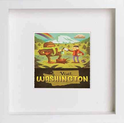 L Lumartos Vintage Poster Washington Stat