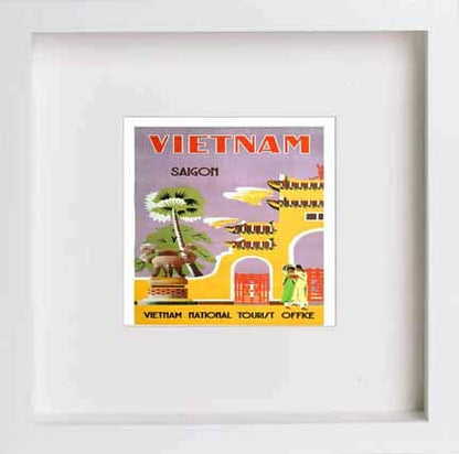 L Lumartos Vintage Poster Saigon 1960 Vintage Travel