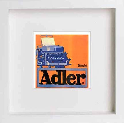 L Lumartos Vintage Poster Adler Typewriters