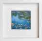 Vintage Monet in White frame, premium wall art print