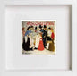 Vintage Poster Affiches Charles Verneau La Rue in White frame, premium wall art print