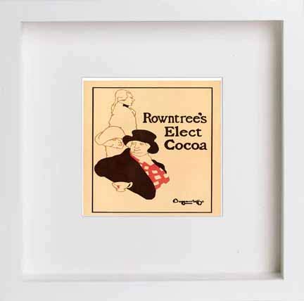 L Lumartos Vintage Poster Rowntrees Elect Cocoa