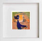 Vintage Poster La Maison Moderne in White frame, premium wall art print