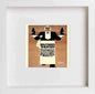 Vintage Poster Deutches Theater Restaurant in White frame, premium wall art print
