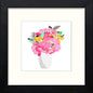 Flowers in Black Wood frame, premium wall art print