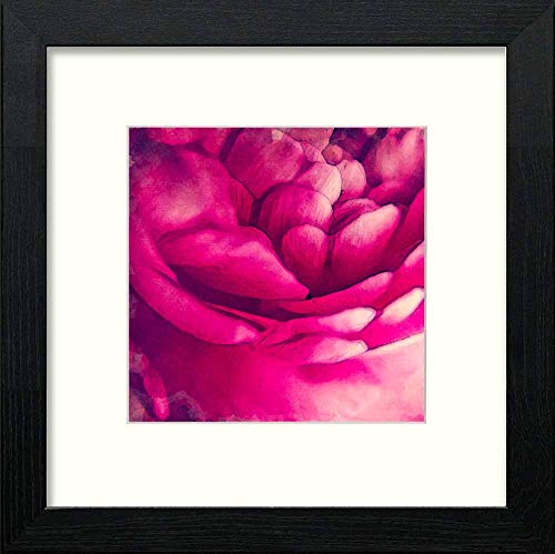 Vintage Petals in Black Wood frame, premium wall art print