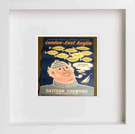 L Lumartos Vintage Poster Express Coach Services London East Anglia