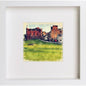 Golf St Andrews 17th 219 in White frame, premium wall art print