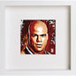 WWE Raw Kurt Angle 236 in White frame, premium wall art print