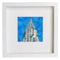 New York City Collection The Chrysler Building 155 in White frame, premium wall art print