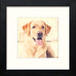 Labrador in Black Wood frame, premium wall art print