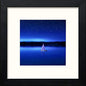 Calm in Black Wood frame, premium wall art print