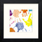Hand Prints in Black Wood frame, premium wall art print