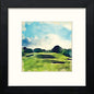 Golf Gleneagles 5th Hole in Black Wood frame, premium wall art print
