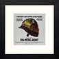 Vintage Full Metal Jacket Poster in Black Wood frame, premium wall art print