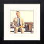 Forest Gump in Black Wood frame, premium wall art print