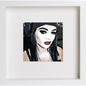 WWE Raw Saraya Jade Bevis 240 in White frame, premium wall art print
