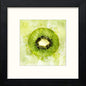 Kiwi in Black Wood frame, premium wall art print
