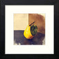 Vintage Still Life Pear in Black Wood frame, premium wall art print