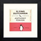 Vintage The Flying Dutchman in Black Wood frame, premium wall art print